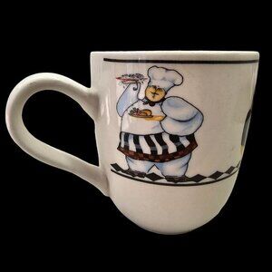 Oneida Majesticware Chunky Mug French Fat Chef Wait Staff Jennifer Garant Artist